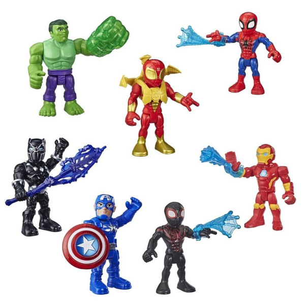 Độ hoàn thiện của bộ 5 biệt đội siêu anh hùng Marvel đạt đến mức sắc sảo, gần như không tìm thấy một chi tiết thừa nào. Điều này hoàn toàn khác biệt so với các mẫu nhân vật khác trên thị trường.