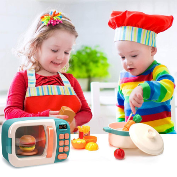 Bộ đồ chơi nhà bếp và lò vi sóng giúp bé yêu thích công việc nấu nướng hơn