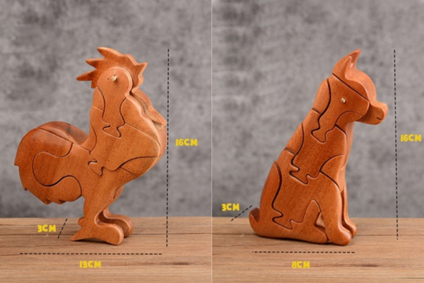 Đồ chơi mô hình con vật bằng gỗ lắp ráp 3D SmartHome Toys