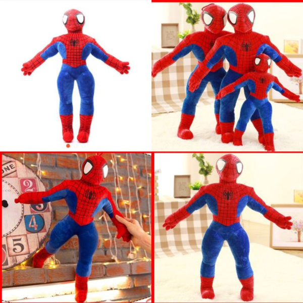 Đồ chơi siêu nhân người nhện nhòi bông với nhiều kích cỡ khác nhau