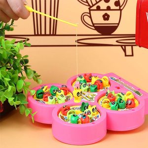 Bộ đồ chơi câu cá nam châm 4 hồ có nhạc