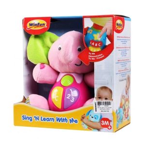 Đồ chơi chú voi biết hát Winfun nhiều màu có xuất xứ từ Hông Kông